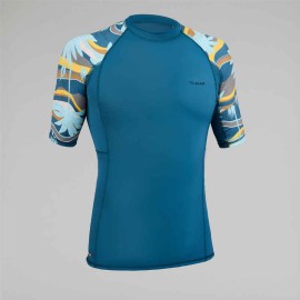 Playera Anti-UV Surf 500 Hombre Palmeral Manga Corta