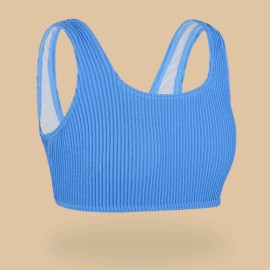 Top de Bikini para Niña Lana 500 Lavanda