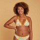 Top de Bikini Mae Flowy Mujer Amarillo Triángulos Corredizos