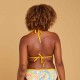 Top de Bikini Mae Flowy Mujer Amarillo Triángulos Corredizos