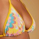 Top de Bikini Mae Flowy Mujer Amarillo Triángulos Corredizos
