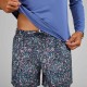 Playera con Protección Solar Top Surf Hombre Azul Anti-UV Eco Manga Larga