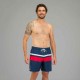 Boardshort azul de 15" Popstripe 100