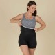 Traje de baño de natación tipo short tankini negro para mujer Heva Leo