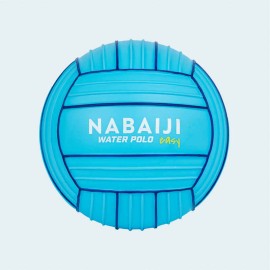Pelota de waterpolo antideslizante azul para piscina