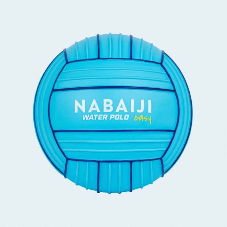 Pelota de waterpolo antideslizante azul para piscina
