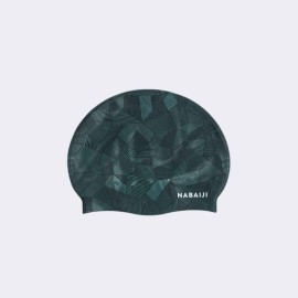 Gorra de natación de silicón negro/verde unitalla GEOL