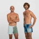 Bermudas de natación cortas azul con camuflaje para hombre 100